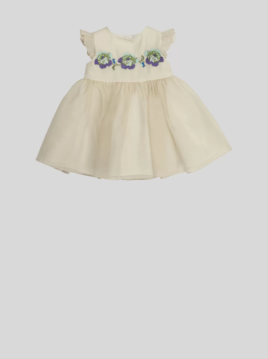 Discount BABY ORGANZA DRESS WITH FLORAL EMBROIDERY | Kids Baby Girl 1-9 months