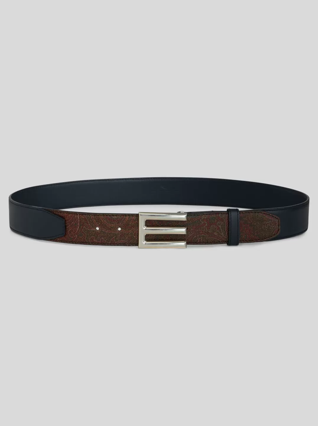 Clearance Belt With Paisley Edge | Men | Blue | Belts