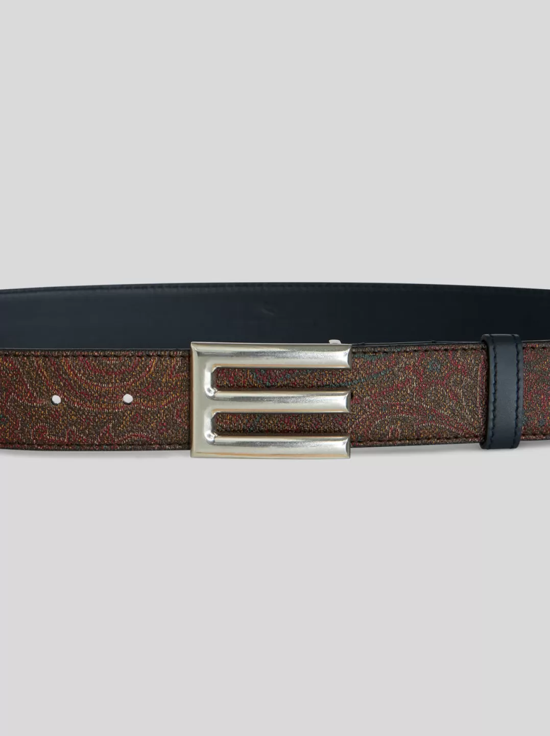 Clearance Belt With Paisley Edge | Men | Blue | Belts