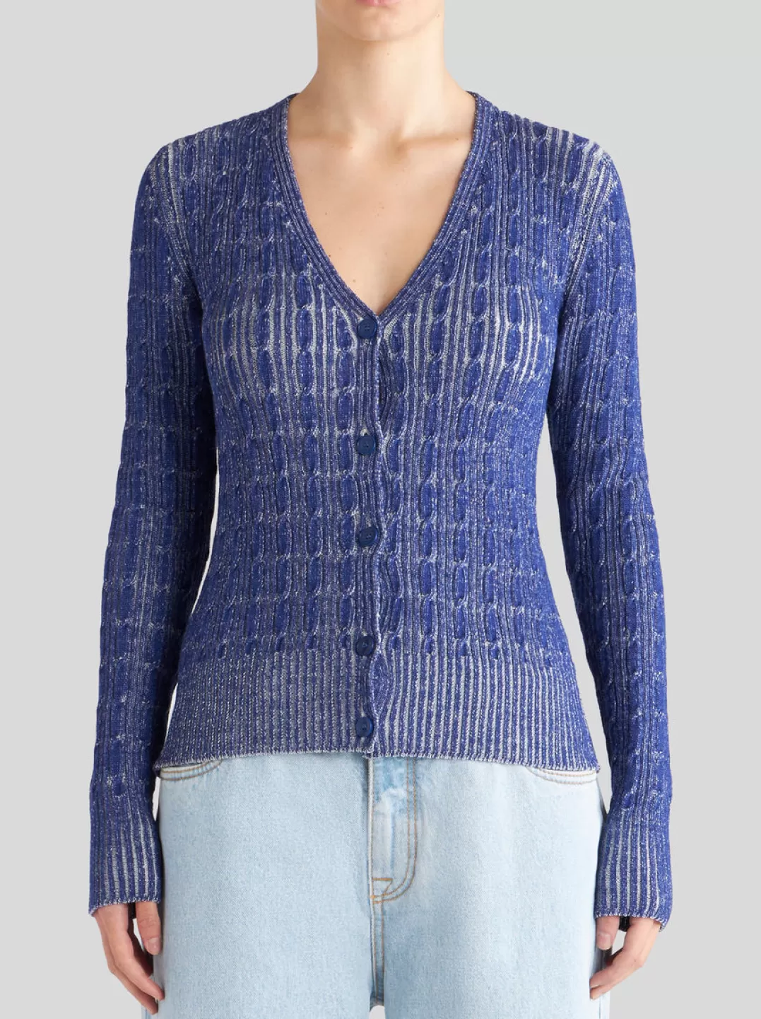 Cheap CABLE-KNIT WOOL CARDIGAN | Women Knitwear