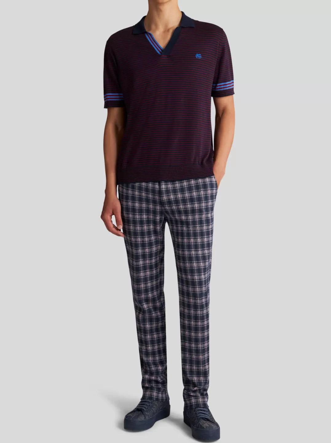 Cheap CHECK COTTON TROUSERS | Trousers