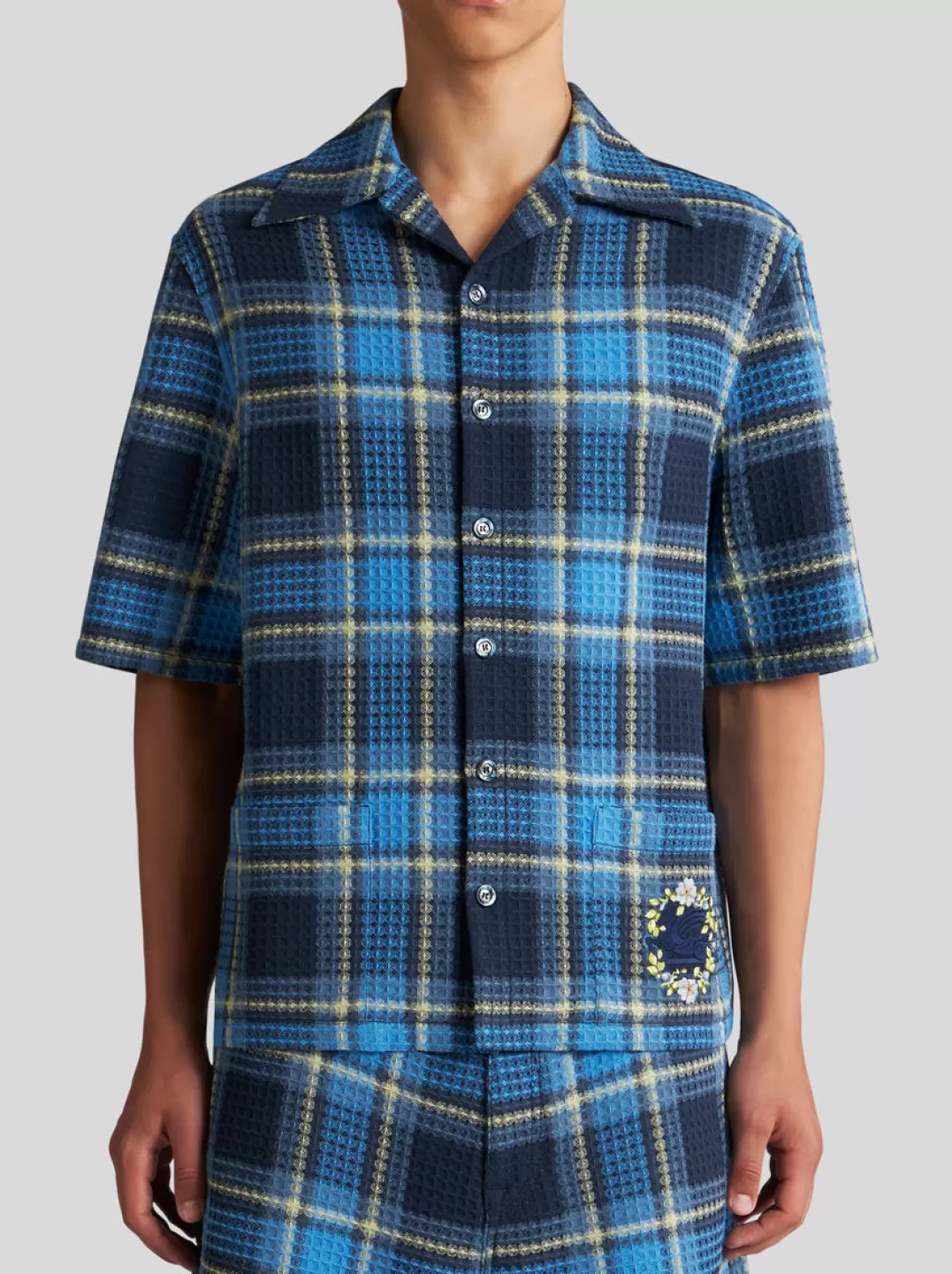 Hot CHECK JACQUARD BOWLING SHIRT | Shirts