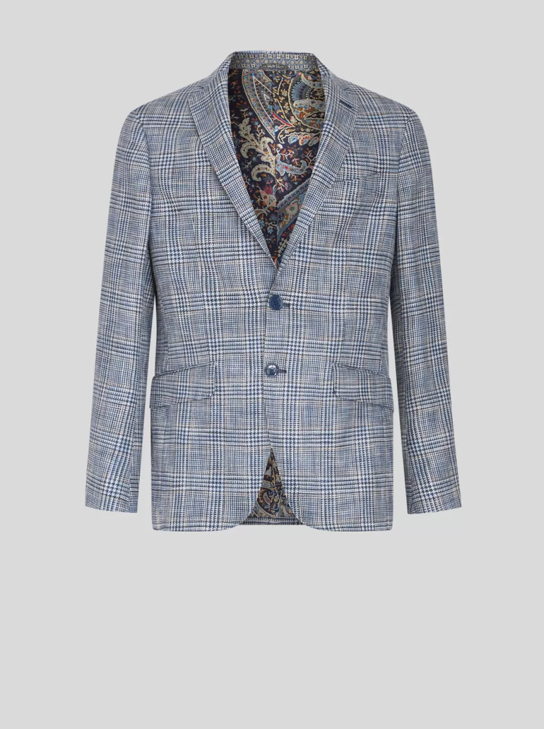 Outlet CHECK LINEN- AND COTTON-BLEND BLAZER | Jackets