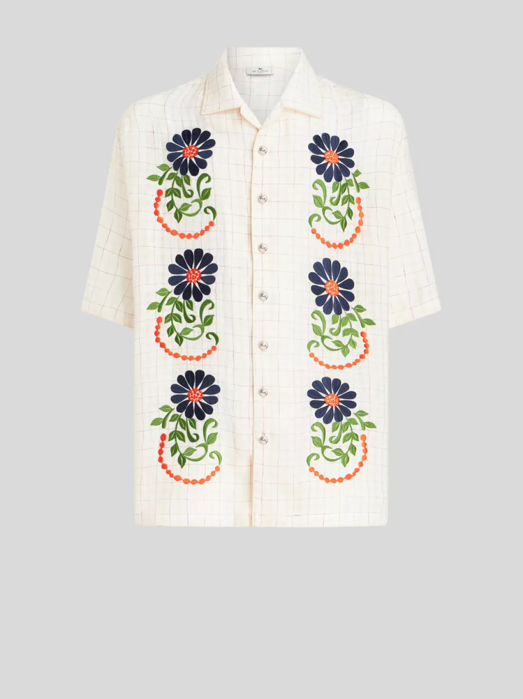 Shop CHECK SHIRT WITH EMBROIDERY | Shirts