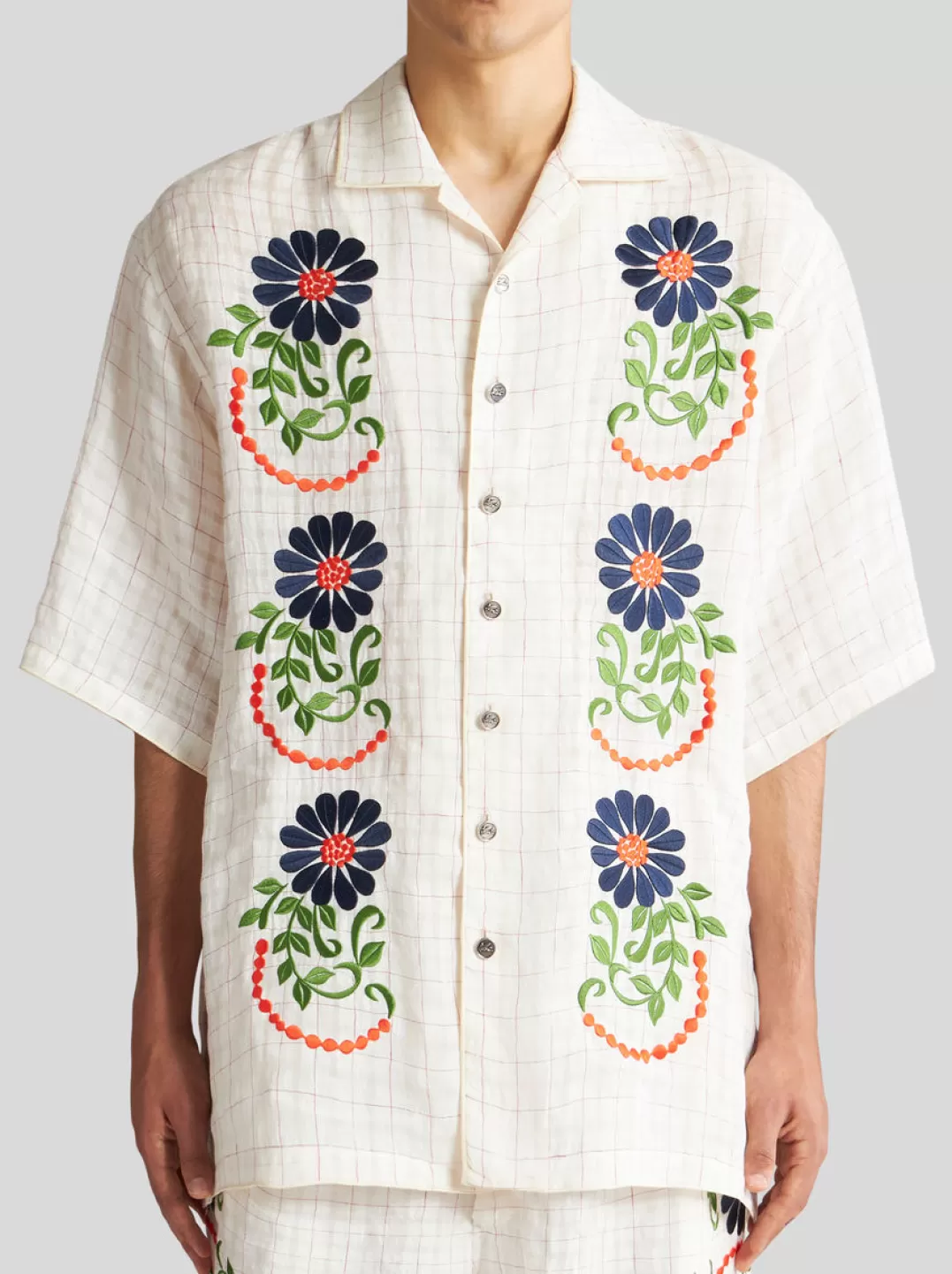 Shop CHECK SHIRT WITH EMBROIDERY | Shirts