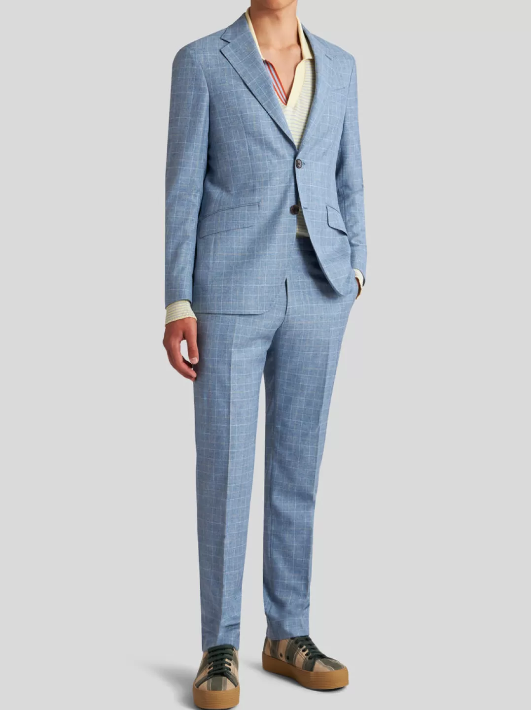 New CHECK WOOL JACQUARD SUIT | Suits