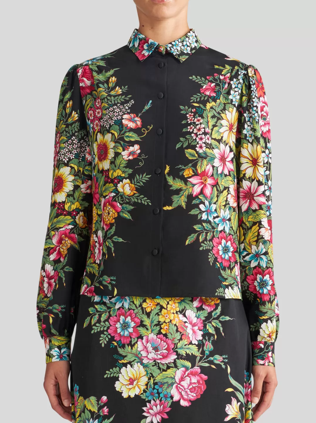 Best Sale Crepe De Chine Shirt With Print | Women | | Women Shirts and Blouses