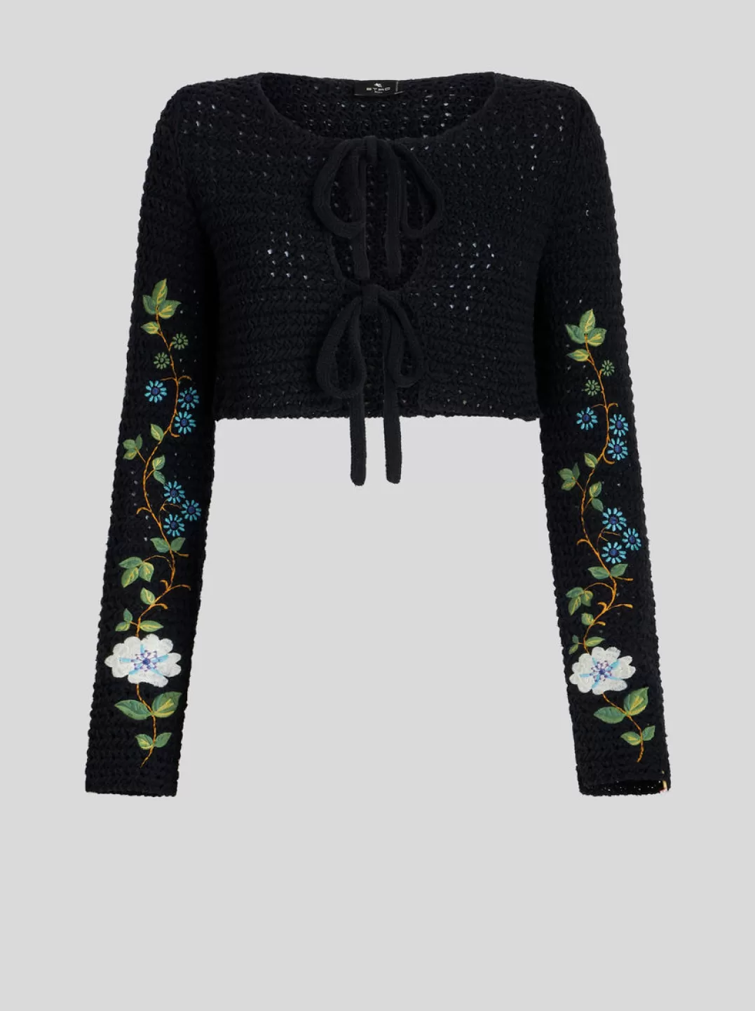 Store Crochet Cardigan With Embroideries | Women | Women Knitwear