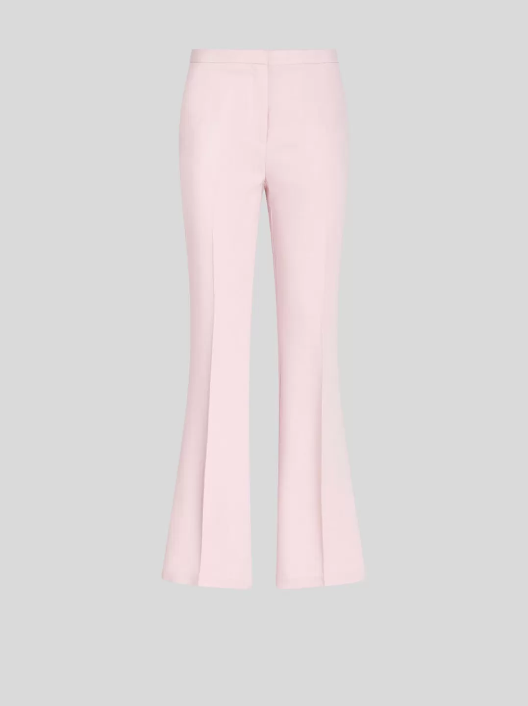 New FLARED STRETCH CADY TROUSERS | Women Trousers