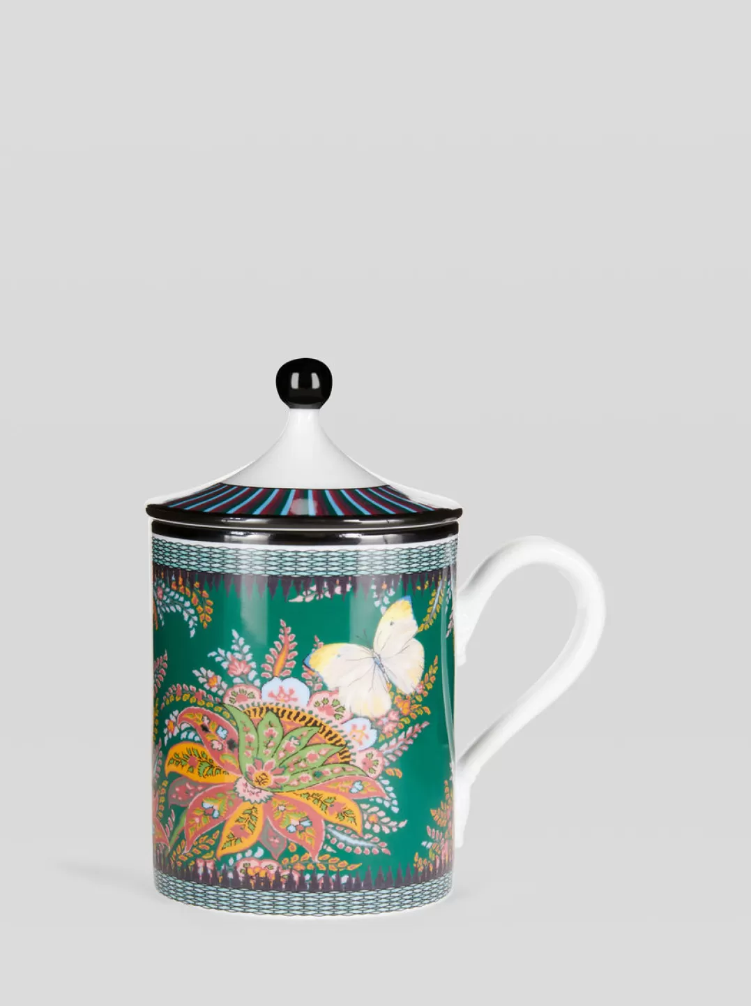 Cheap FLORAL PAISLEY MUG WITH LID | Ginori 1735 Capsule