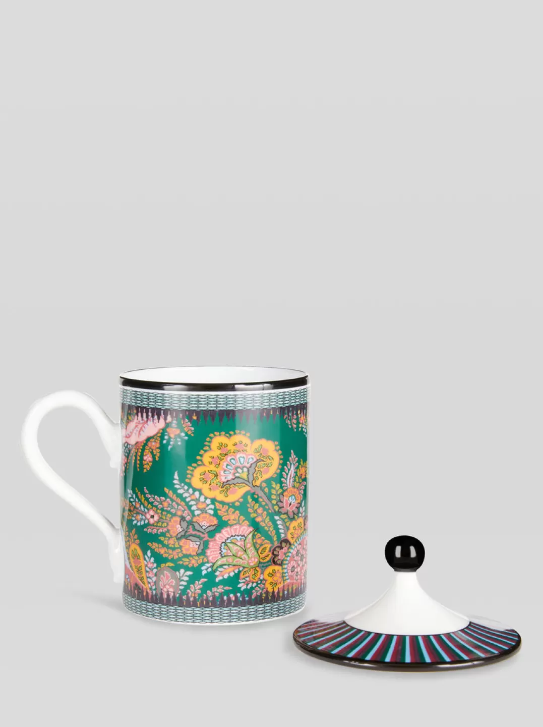 Cheap FLORAL PAISLEY MUG WITH LID | Ginori 1735 Capsule