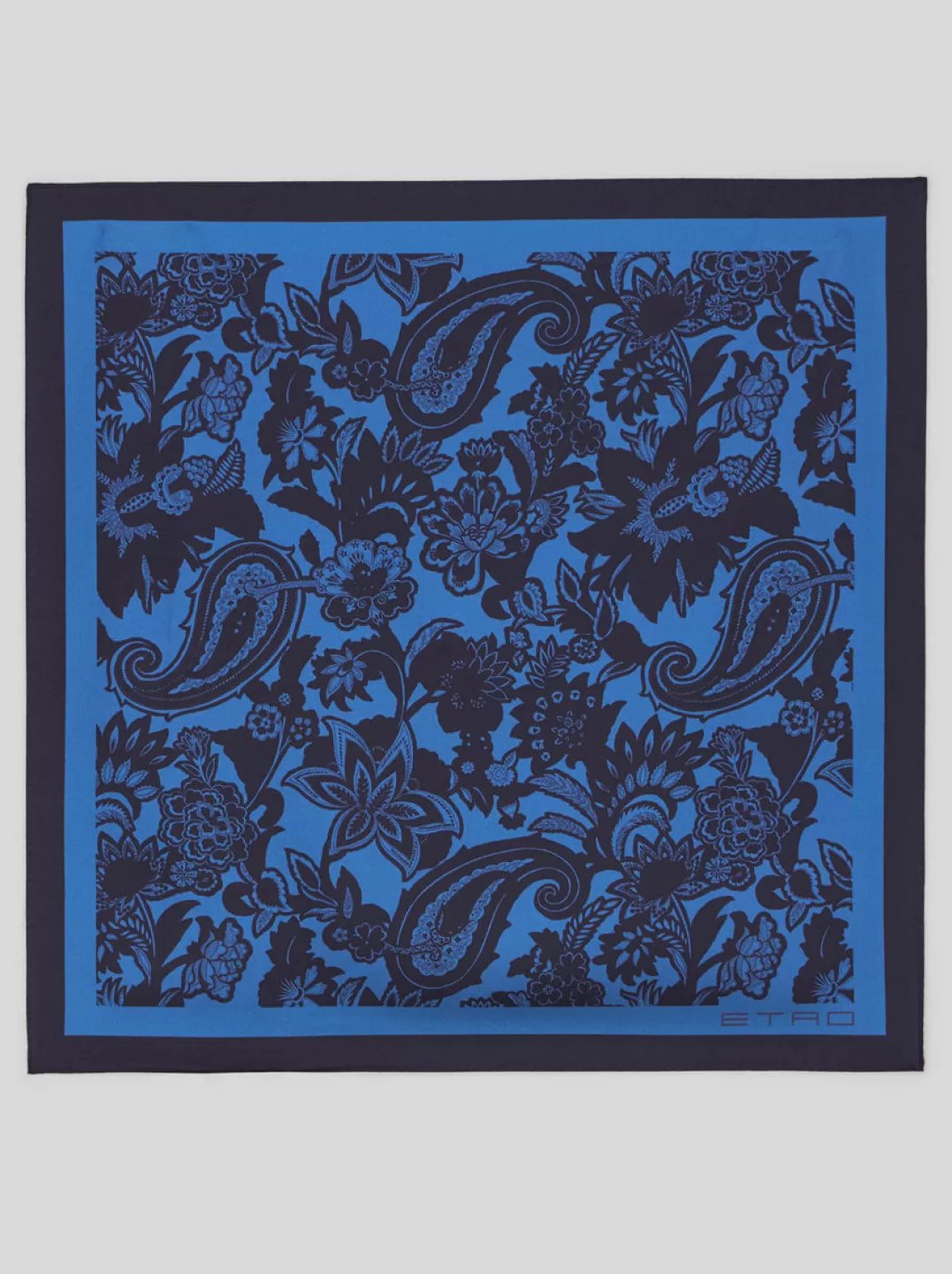 Shop Floral Paisley Pocket Square With Colourful Border | Men | Ties and Pocket Squares