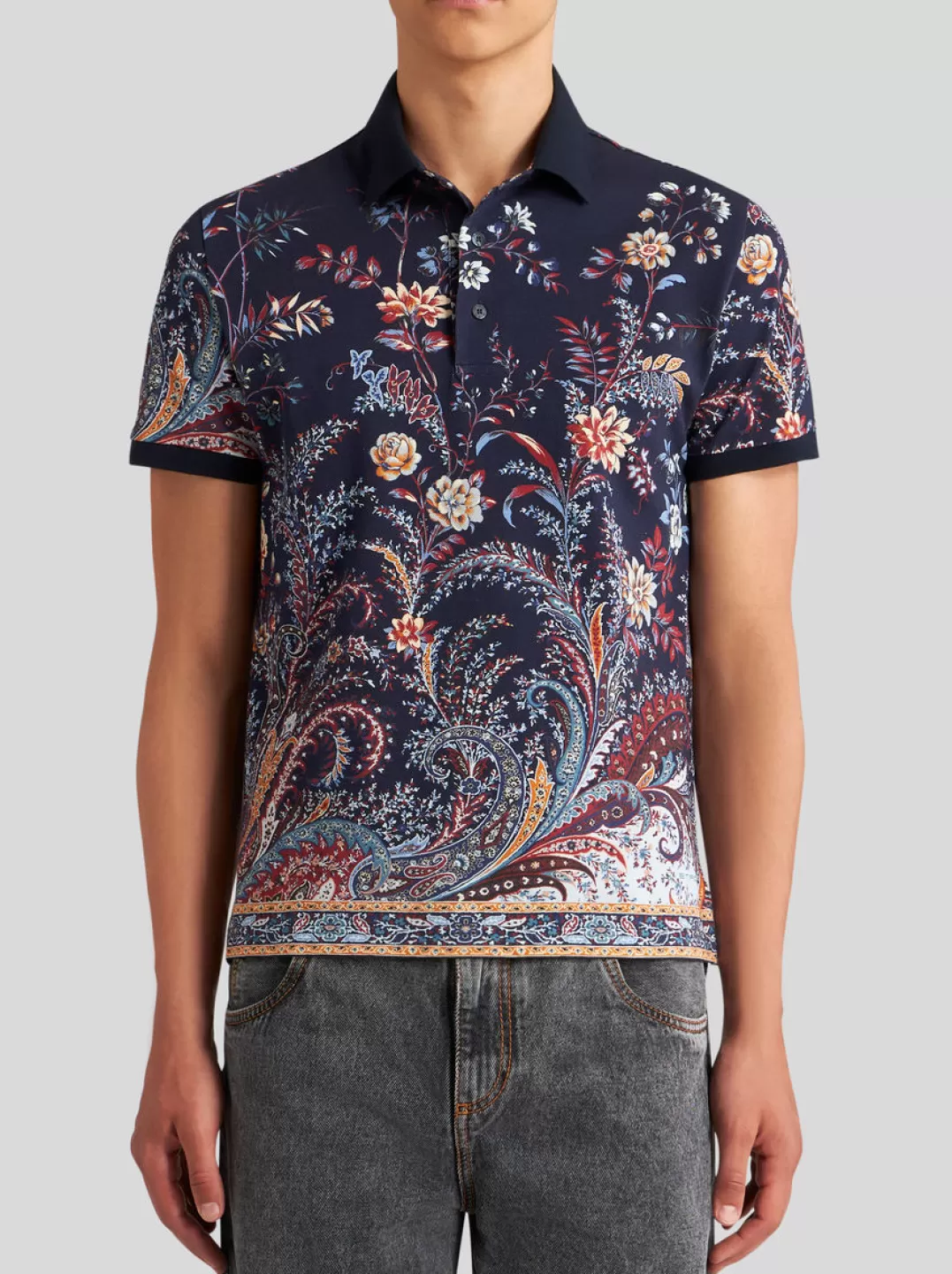 New FLORAL PAISLEY POLO SHIRT | Polo Shirts