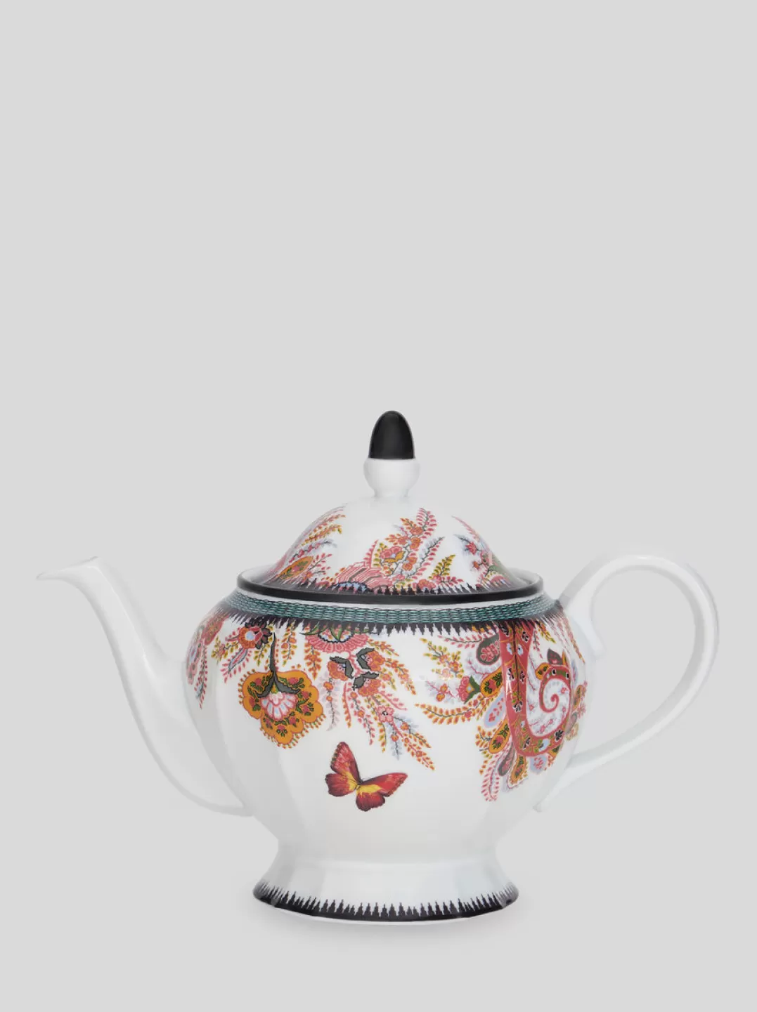 New FLORAL PAISLEY TEAPOT WITH BUTTERFLIES | Ginori 1735 Capsule