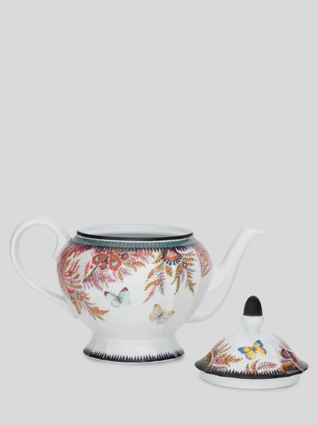 New FLORAL PAISLEY TEAPOT WITH BUTTERFLIES | Ginori 1735 Capsule