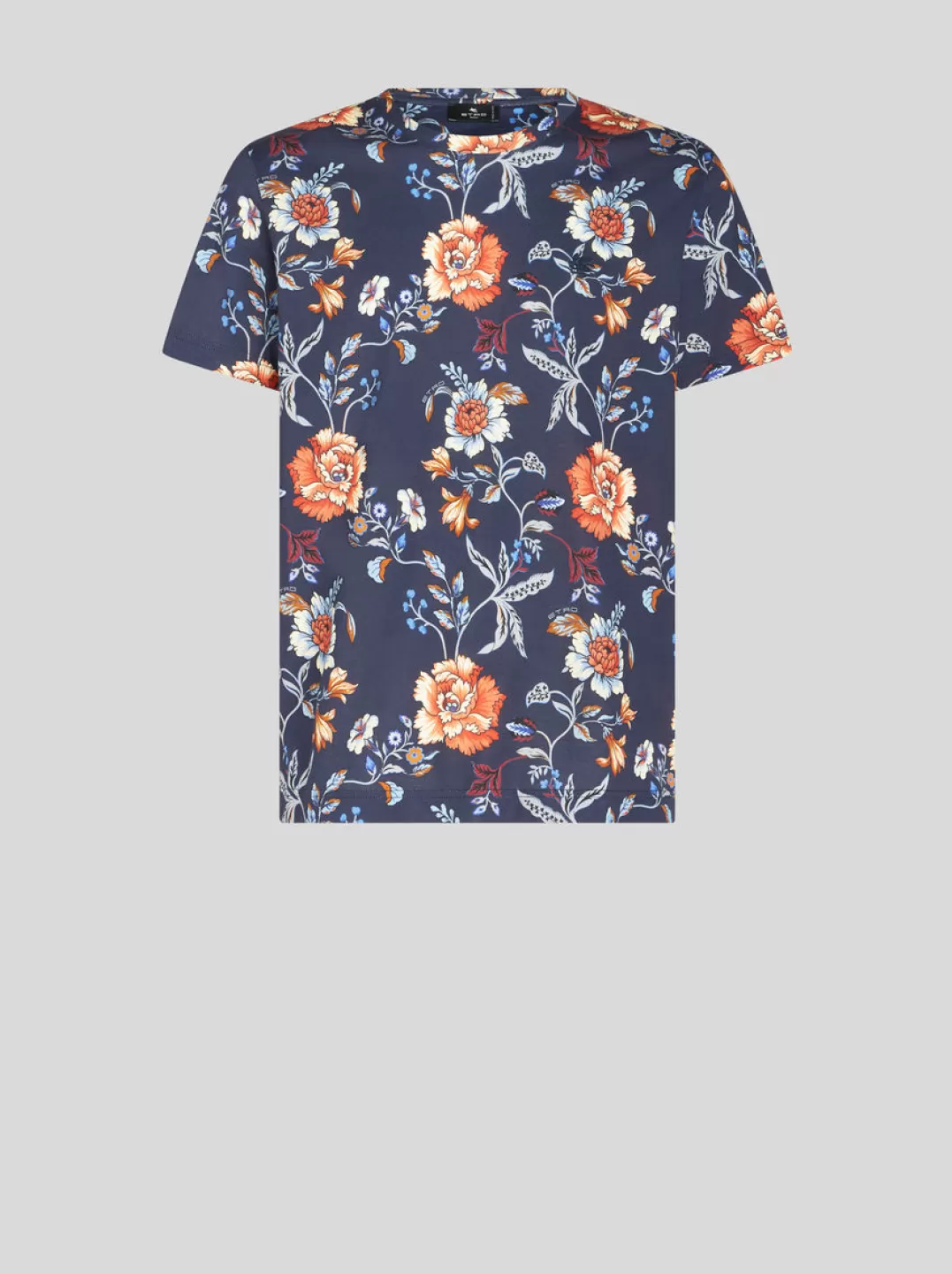 Hot FLORAL-PRINT T-SHIRT WITH LOGO | T-shirts