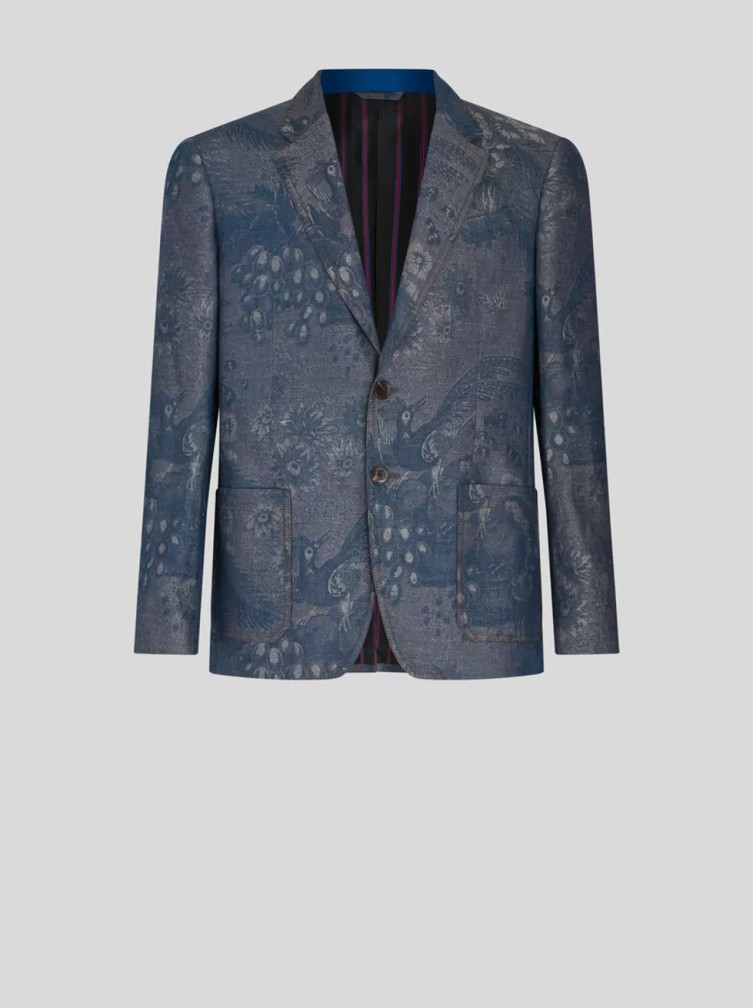 Cheap JACQUARD DENIM BLAZER | Denim | Jackets