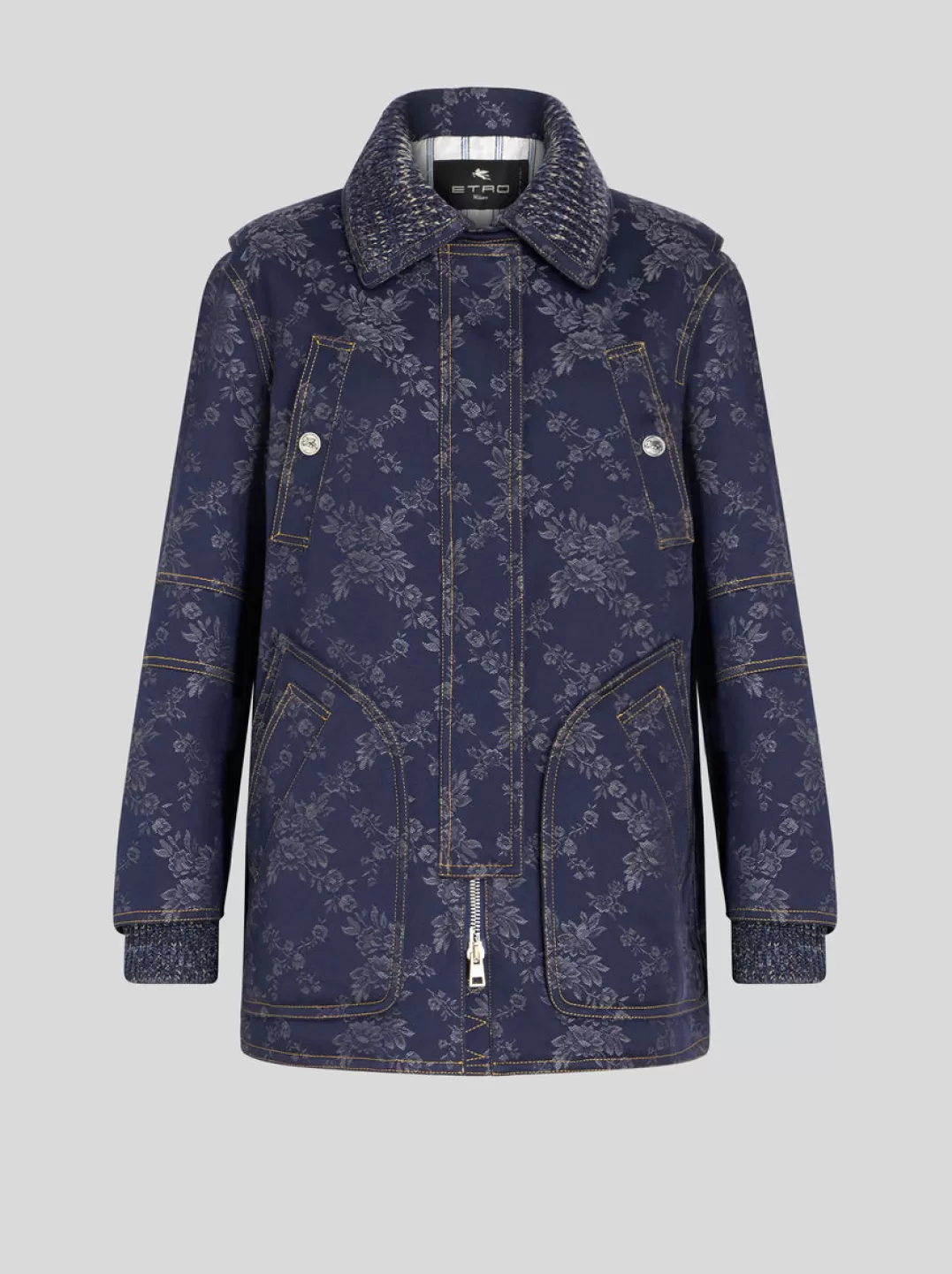 Fashion JACQUARD DENIM JACKET | Women Denim | Coats and Outerwear