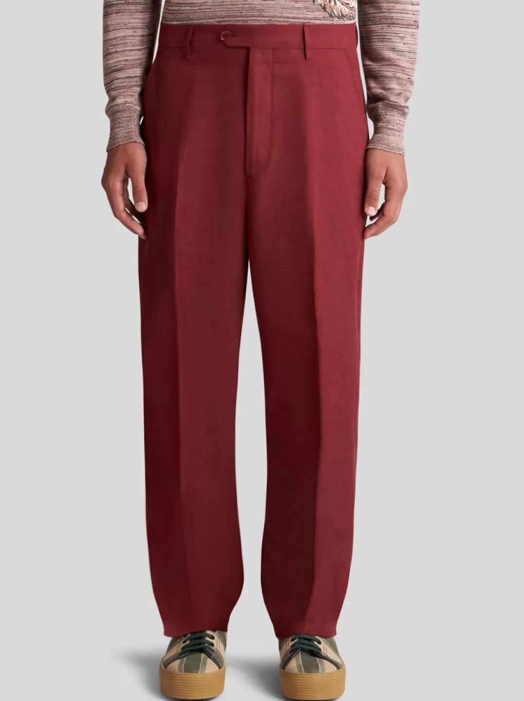 Store LINEN AND COTTON TROUSERS | Trousers