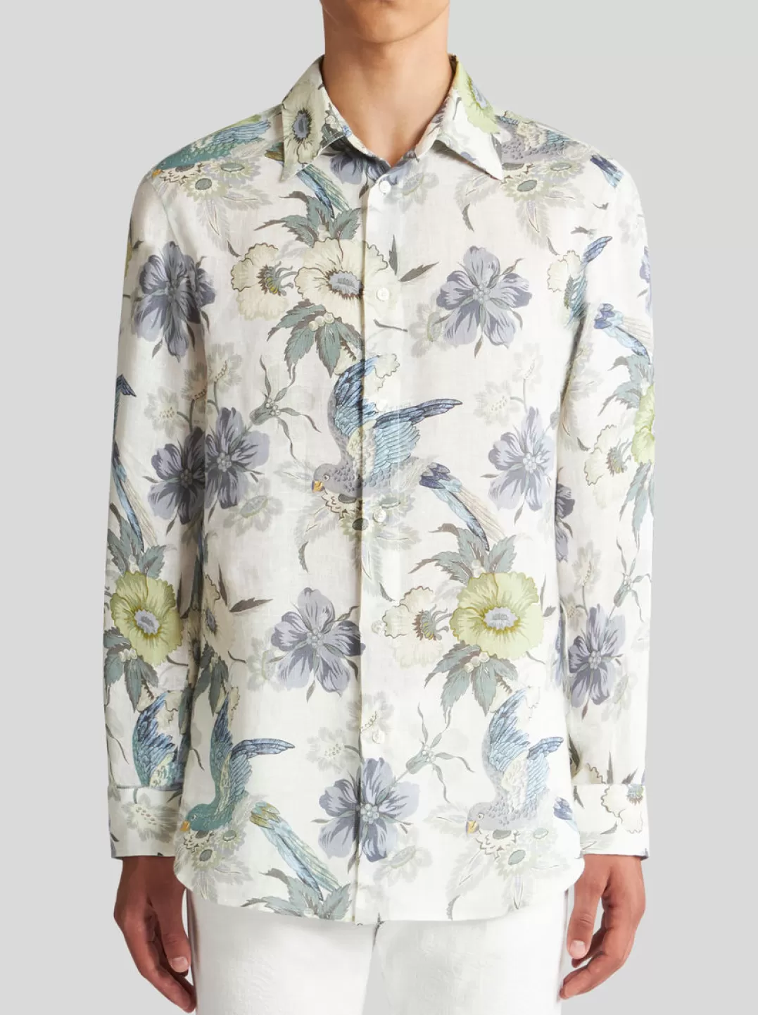 Store LINEN SHIRT WITH PRINT | Shirts