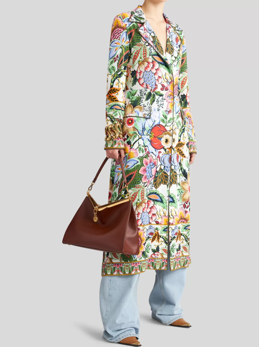 Discount LONG FLORAL-PRINT DUSTER COAT | Women Coats and Outerwear