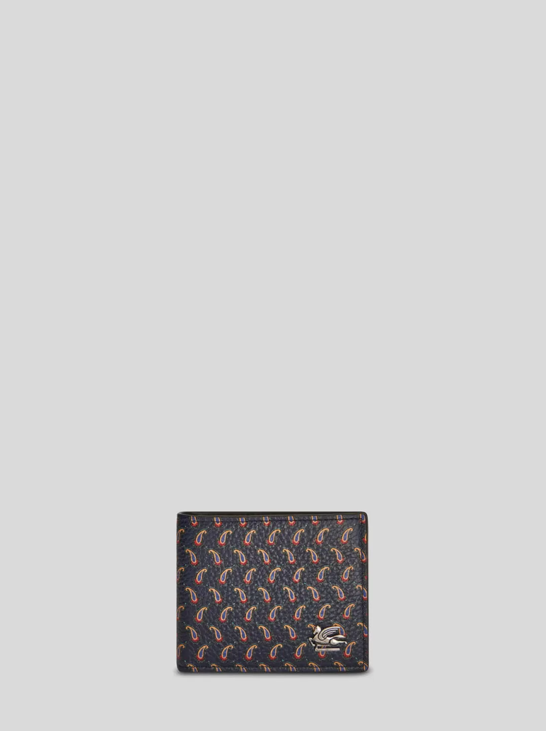 Sale MICRO PAISLEY LEATHER WALLET WITH PEGASO | Wallets and Credit Card Holder