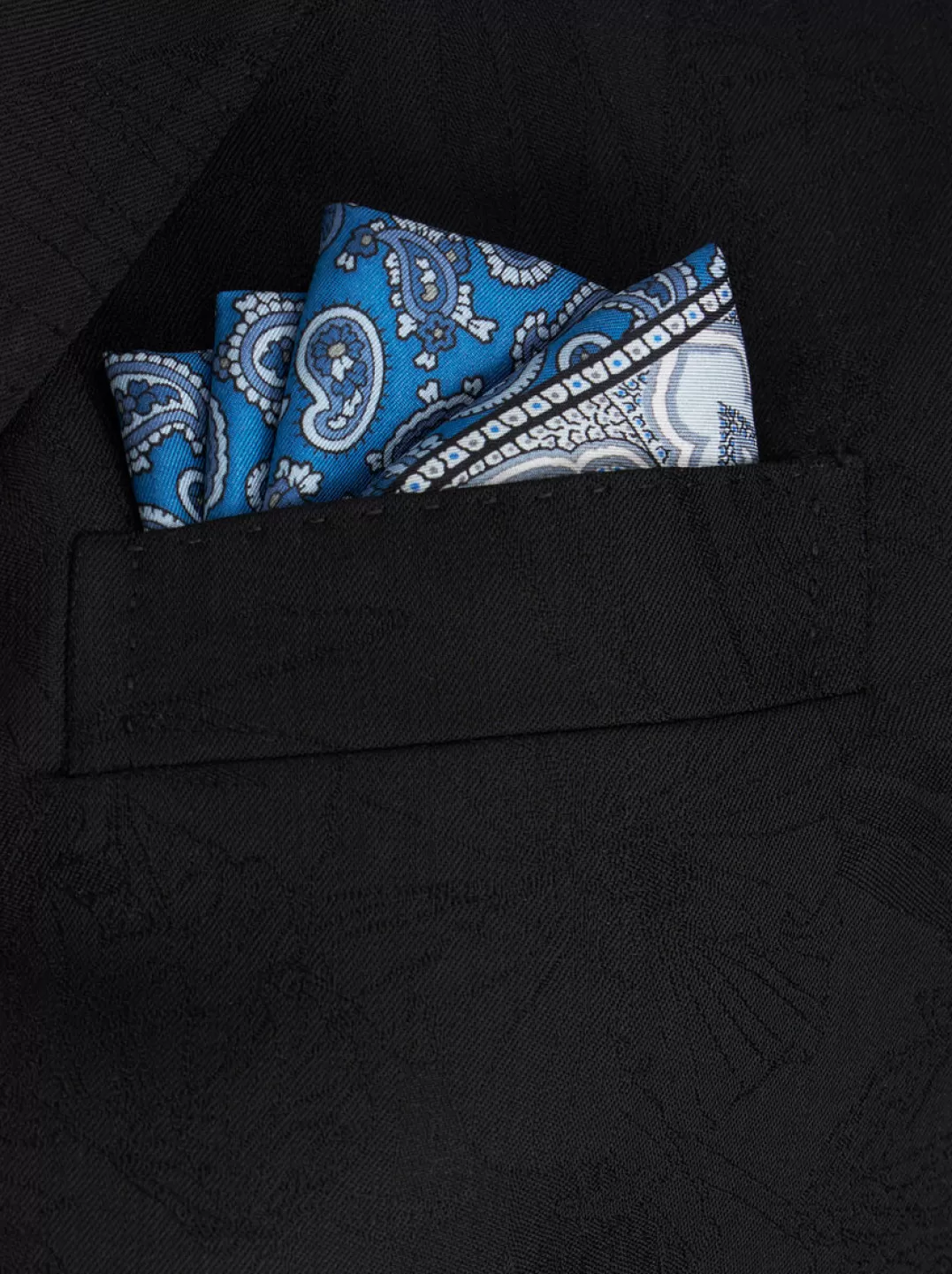 Store Micro Paisley Silk Pocket Square | Men | Ties and Pocket Squares