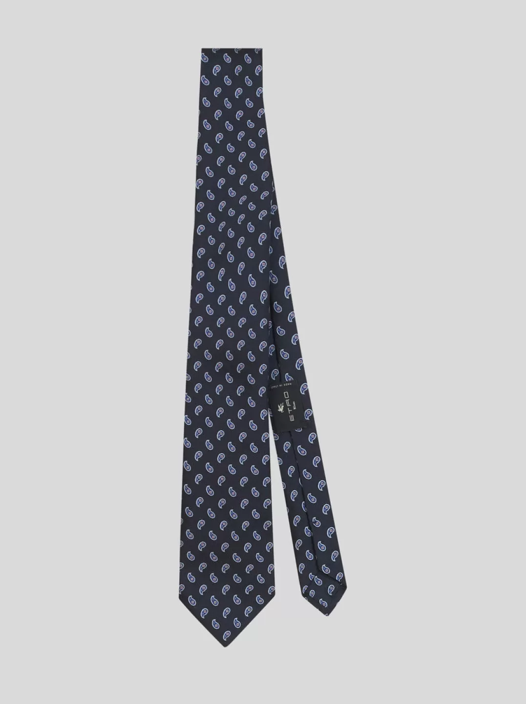 Flash Sale Micro Paisley Tie | Men | Blue | Ties and Pocket Squares