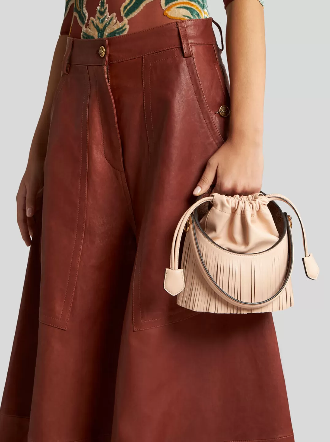 Flash Sale MINI SATURNO BAG WITH FRINGING | Women Bucket Bags | Bucket Bags