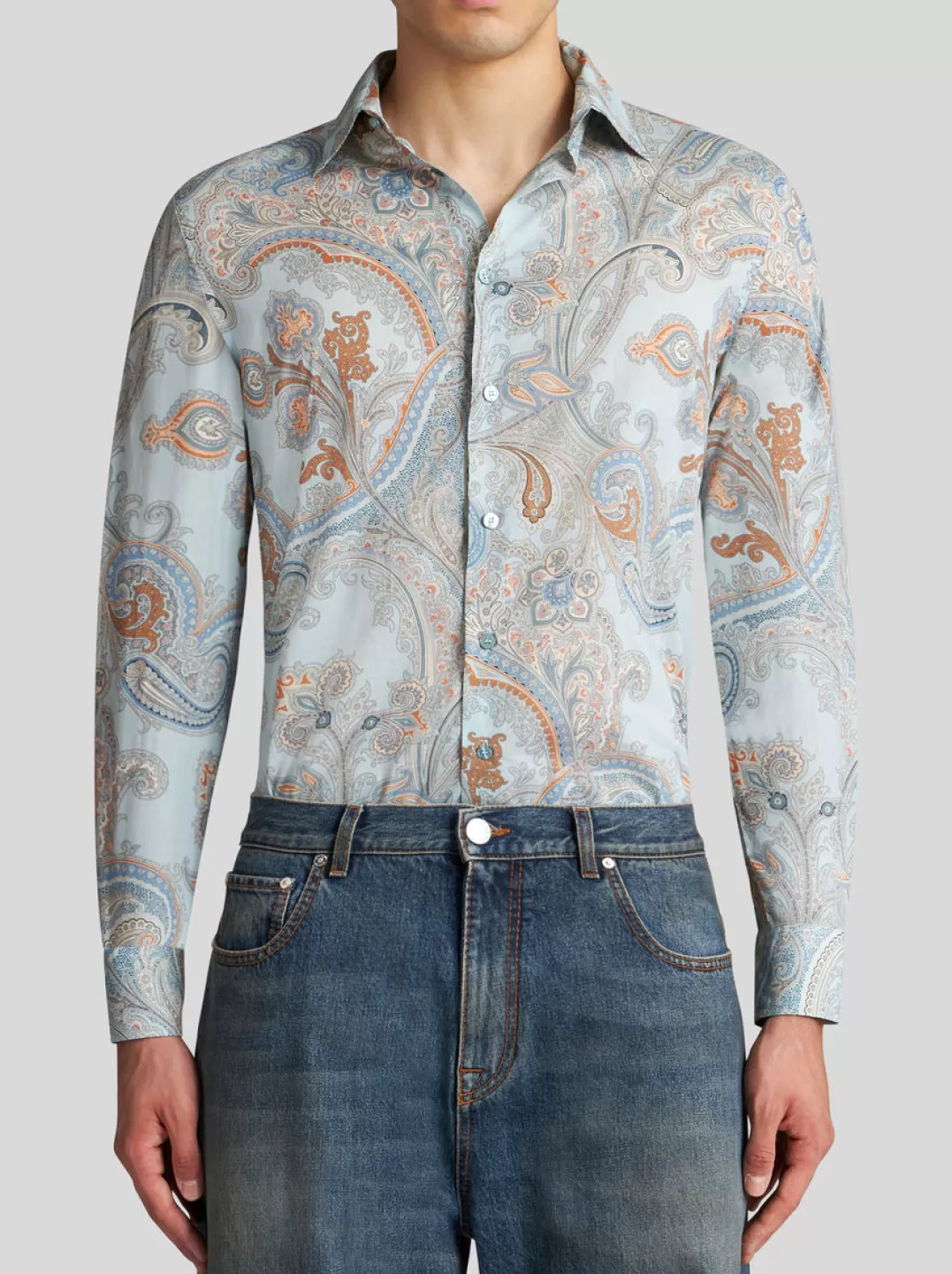 Cheap Paisley Cotton Shirt | Men | | Shirts