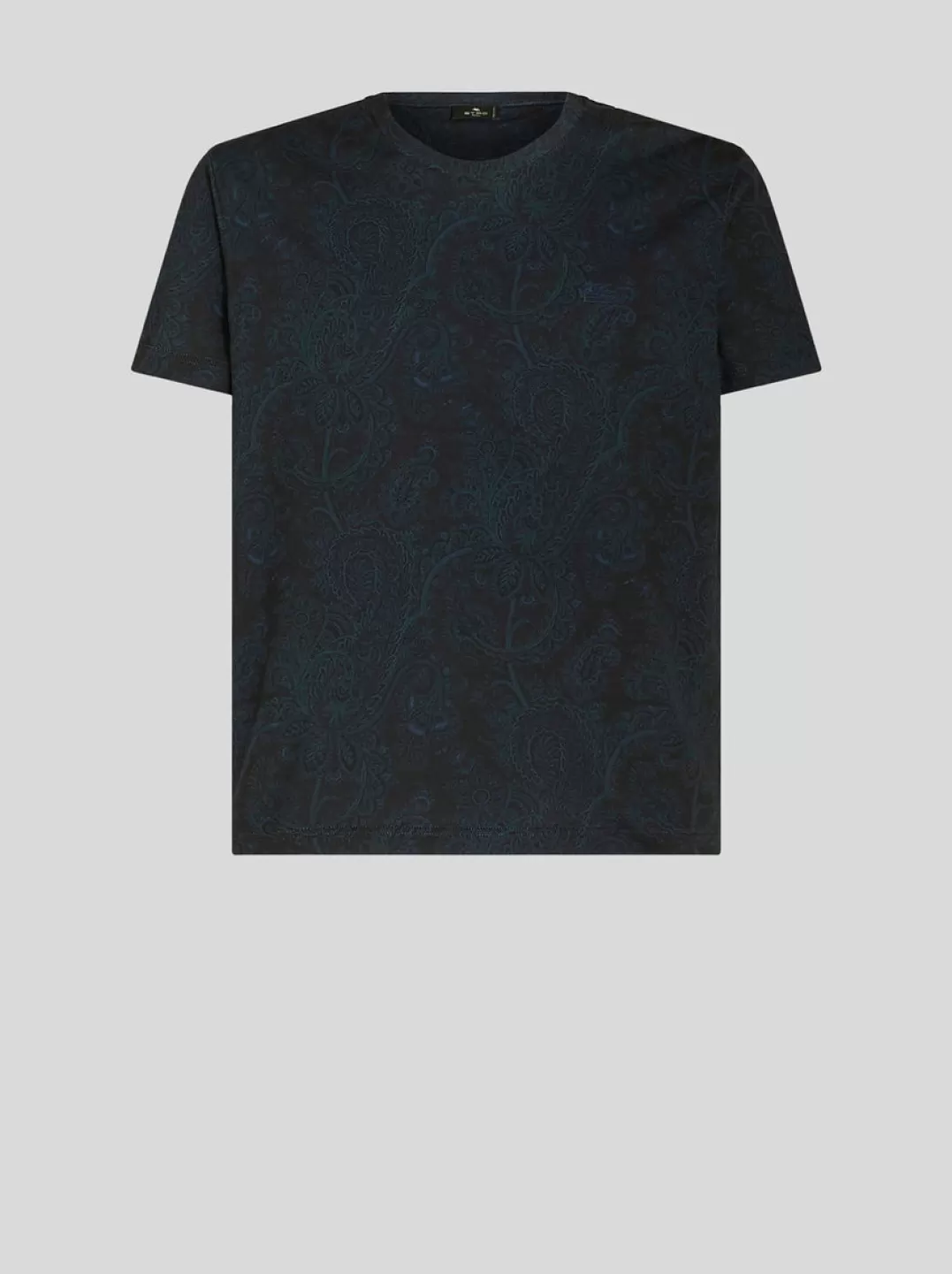 Outlet Paisley Cotton T-shirt | Men | Blue | T-shirts