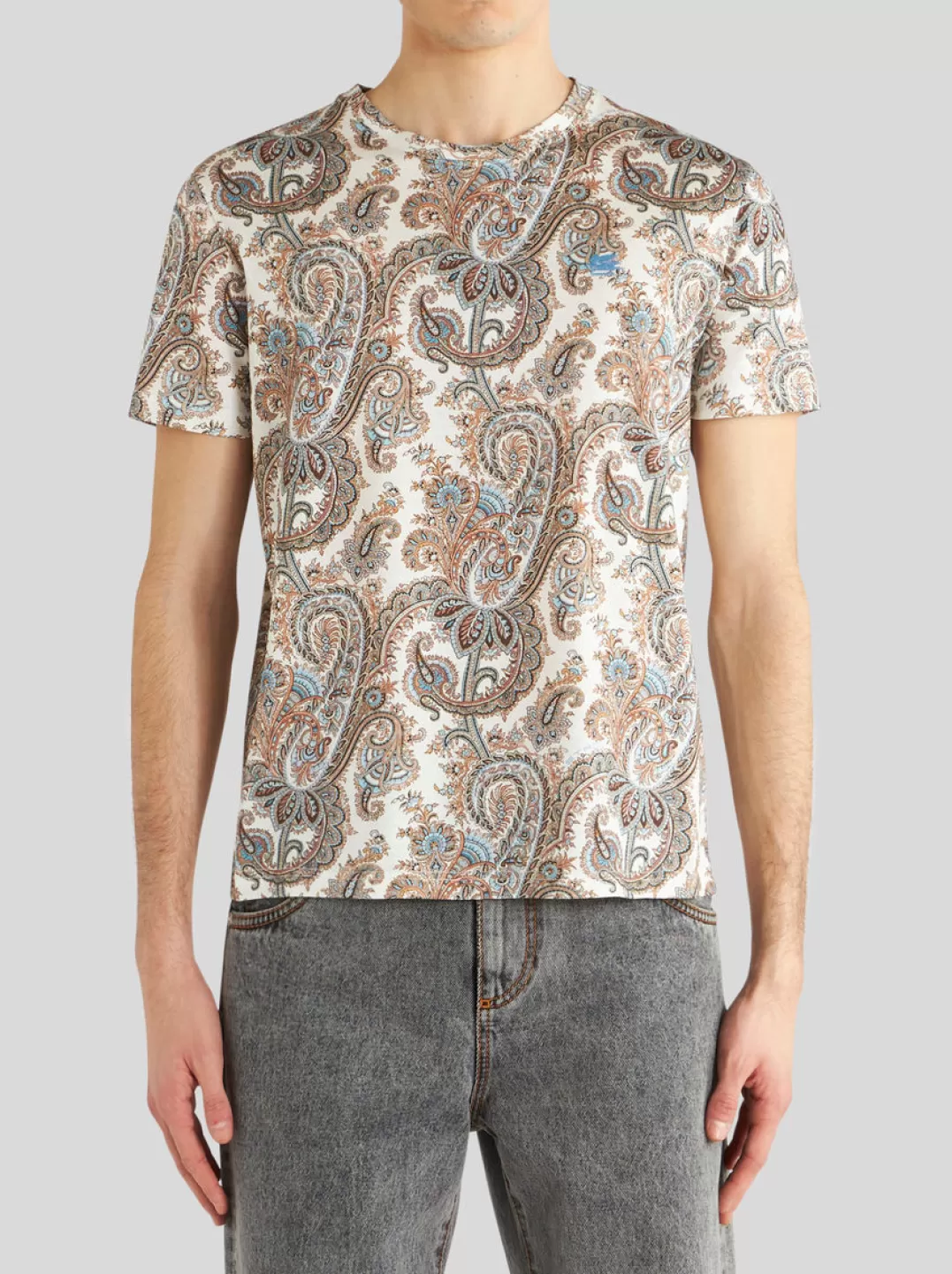 Sale Paisley Cotton T-shirt | Men | | T-shirts