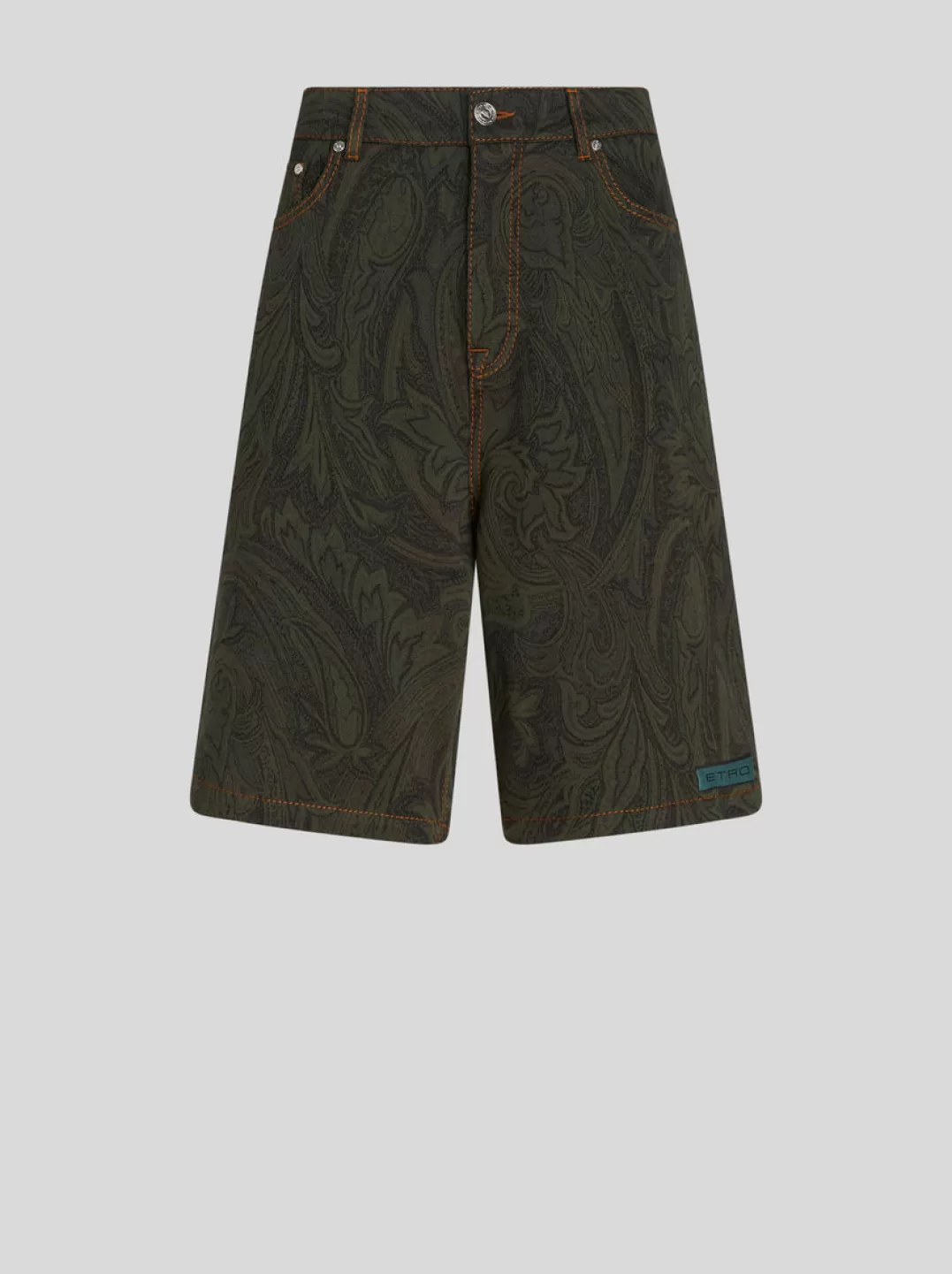 Outlet PAISLEY COTTON-BLEND JACQUARD BERMUDA SHORTS | Trousers