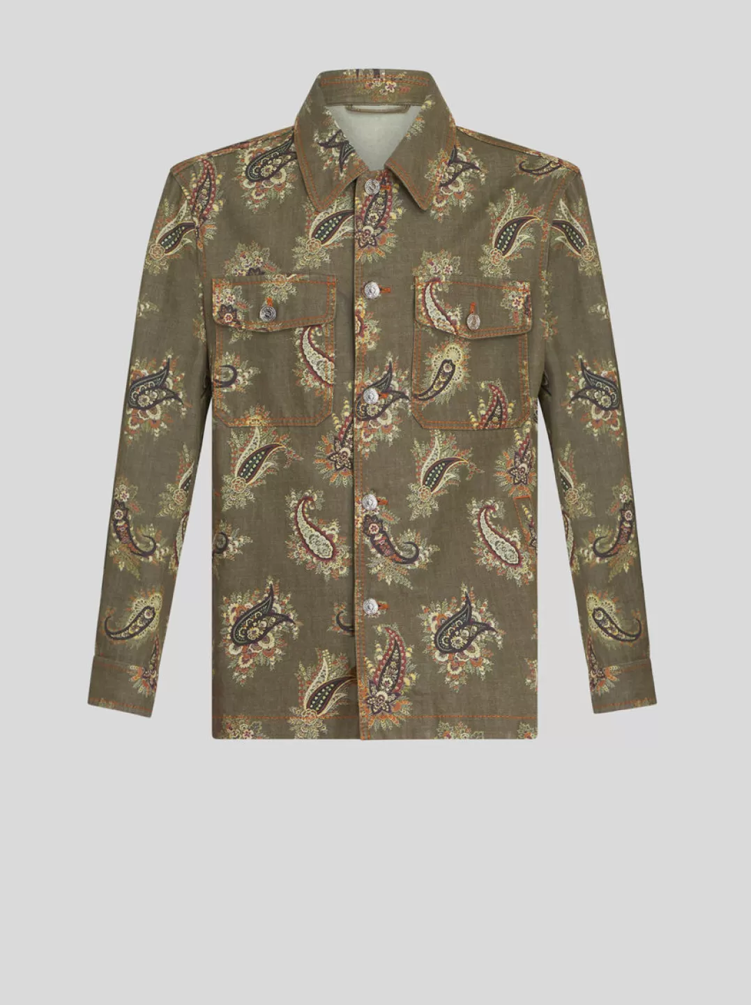 Clearance PAISLEY DENIM OVERSHIRT | Denim | Coats and Outerwear