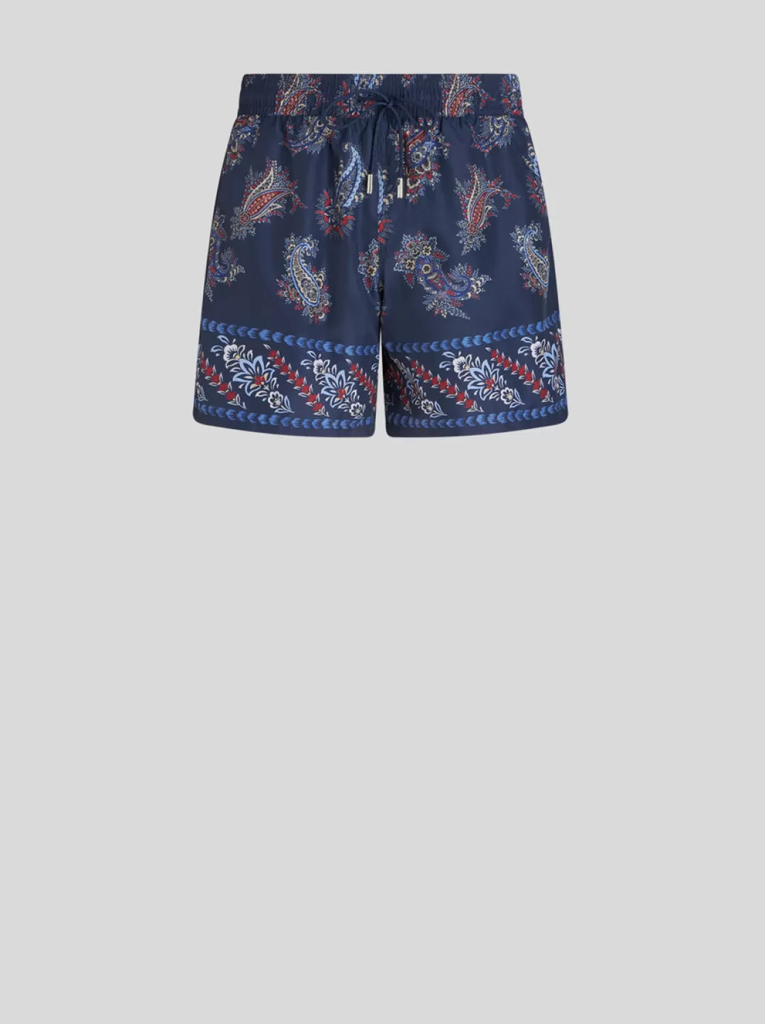 Cheap PAISLEY FOLIAGE-PATTERNED SWIM SHORTS | Beachwear