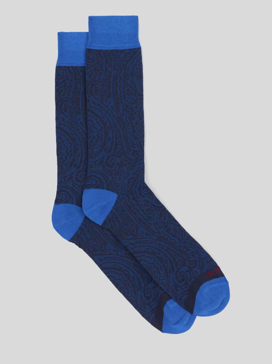 Store Paisley Jacquard Midi Socks With Contrasting Finish | Men | Socks