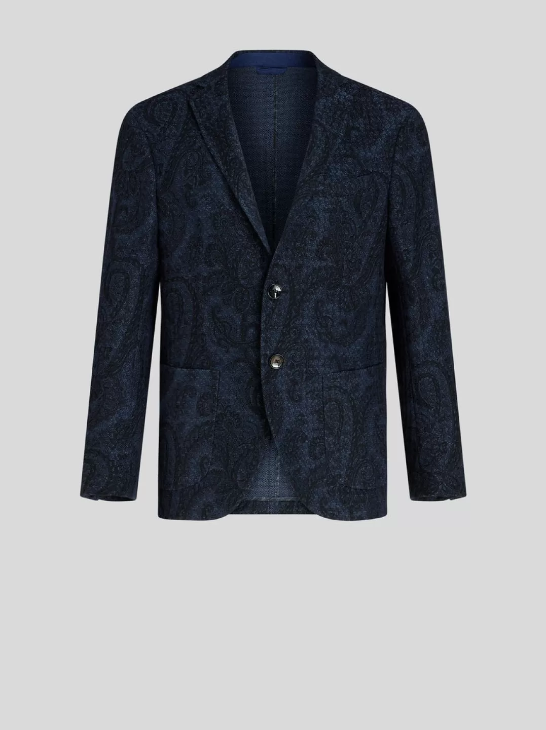 Hot Paisley Jersey Jacket | Men | Blue | Jackets