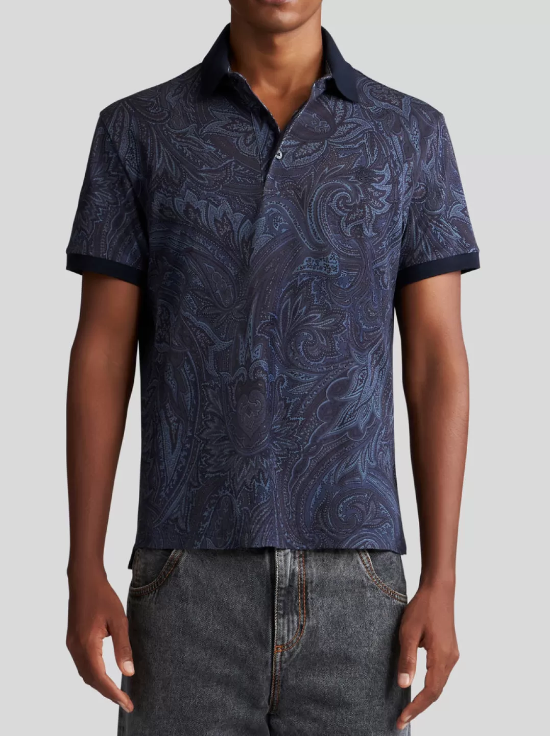 Sale PAISLEY POLO SHIRT WITH LOGO | Polo Shirts