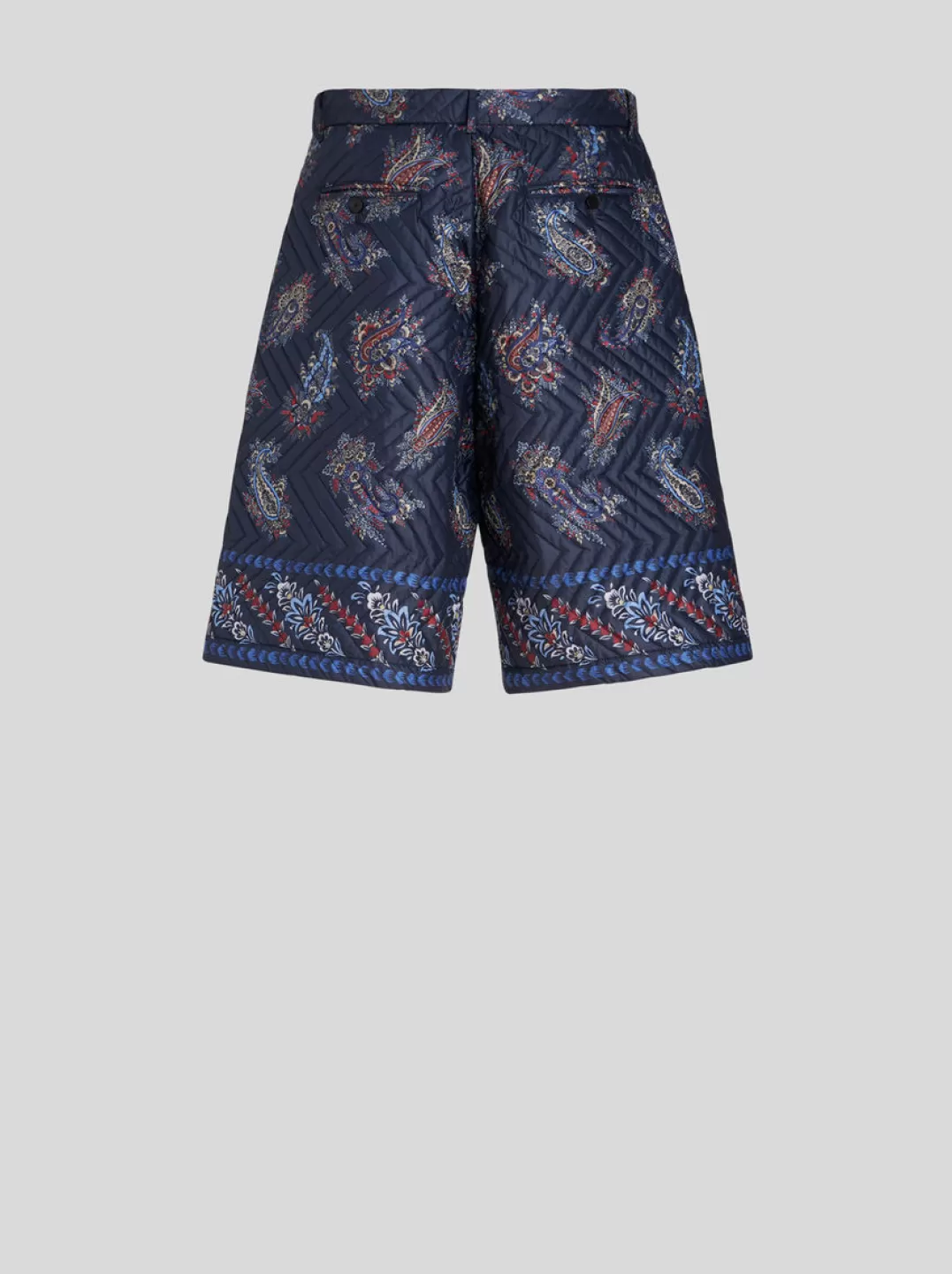 Outlet PAISLEY QUILTED NYLON BERMUDA SHORTS | Trousers