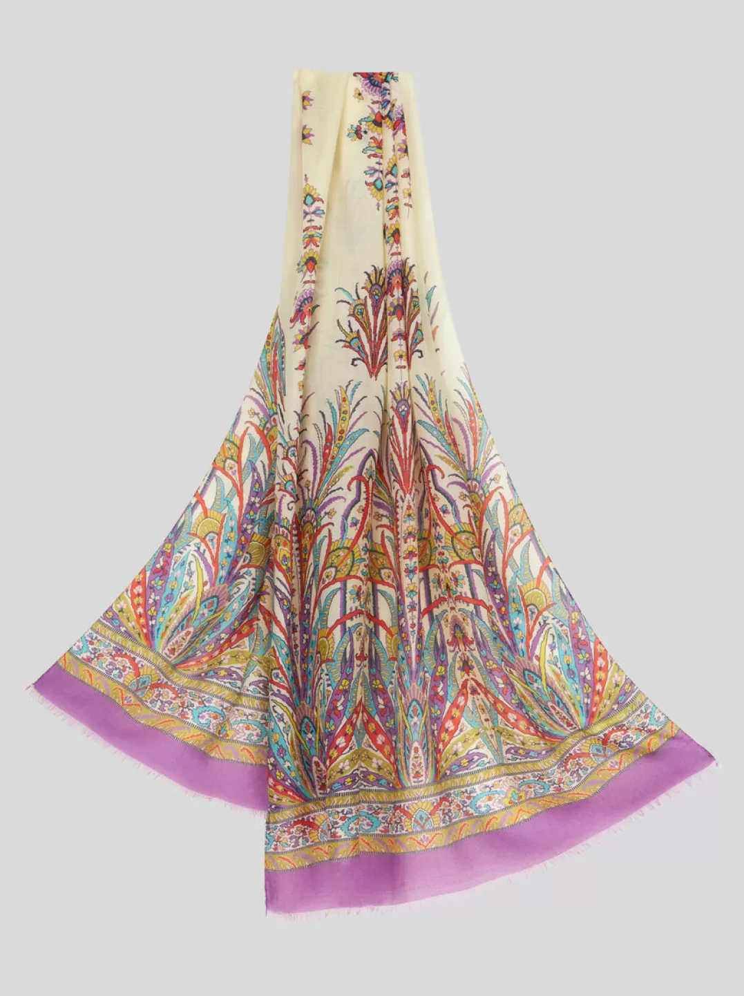 Online Paisley Silk And Cashmere Scarf | Women | | Women Scarves and Silk