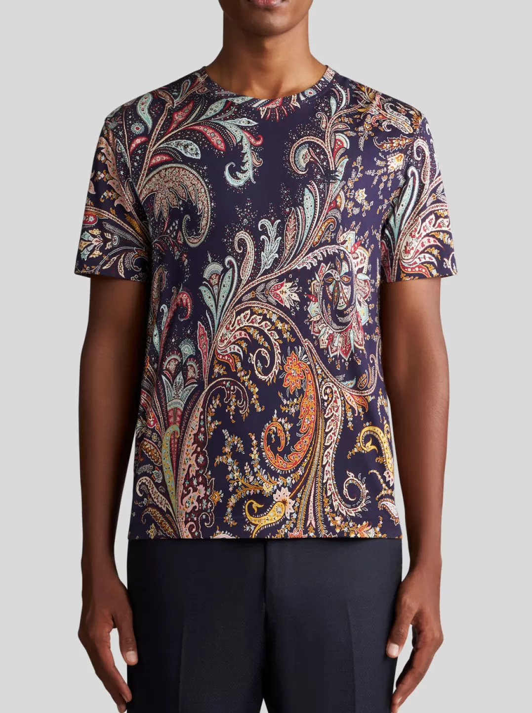 Fashion PAISLEY-PRINT T-SHIRT WITH LOGO | T-shirts