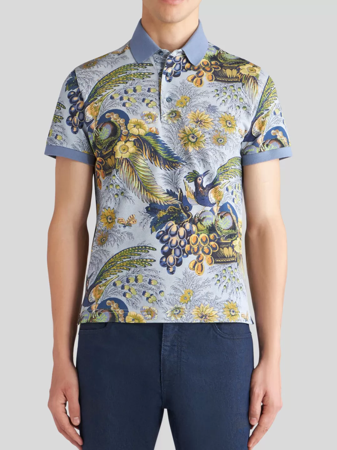 Store POLO SHIRT WITH FLORAL PRINT | Polo Shirts