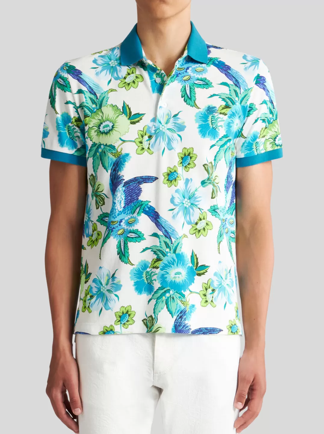 Sale POLO SHIRT WITH FLORAL PRINT | Polo Shirts