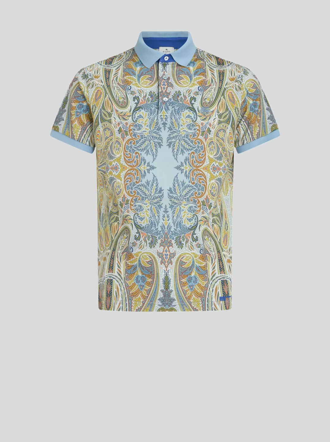 Best Sale Polo Shirt With Placed Paisley Figure | Men | Polo Shirts