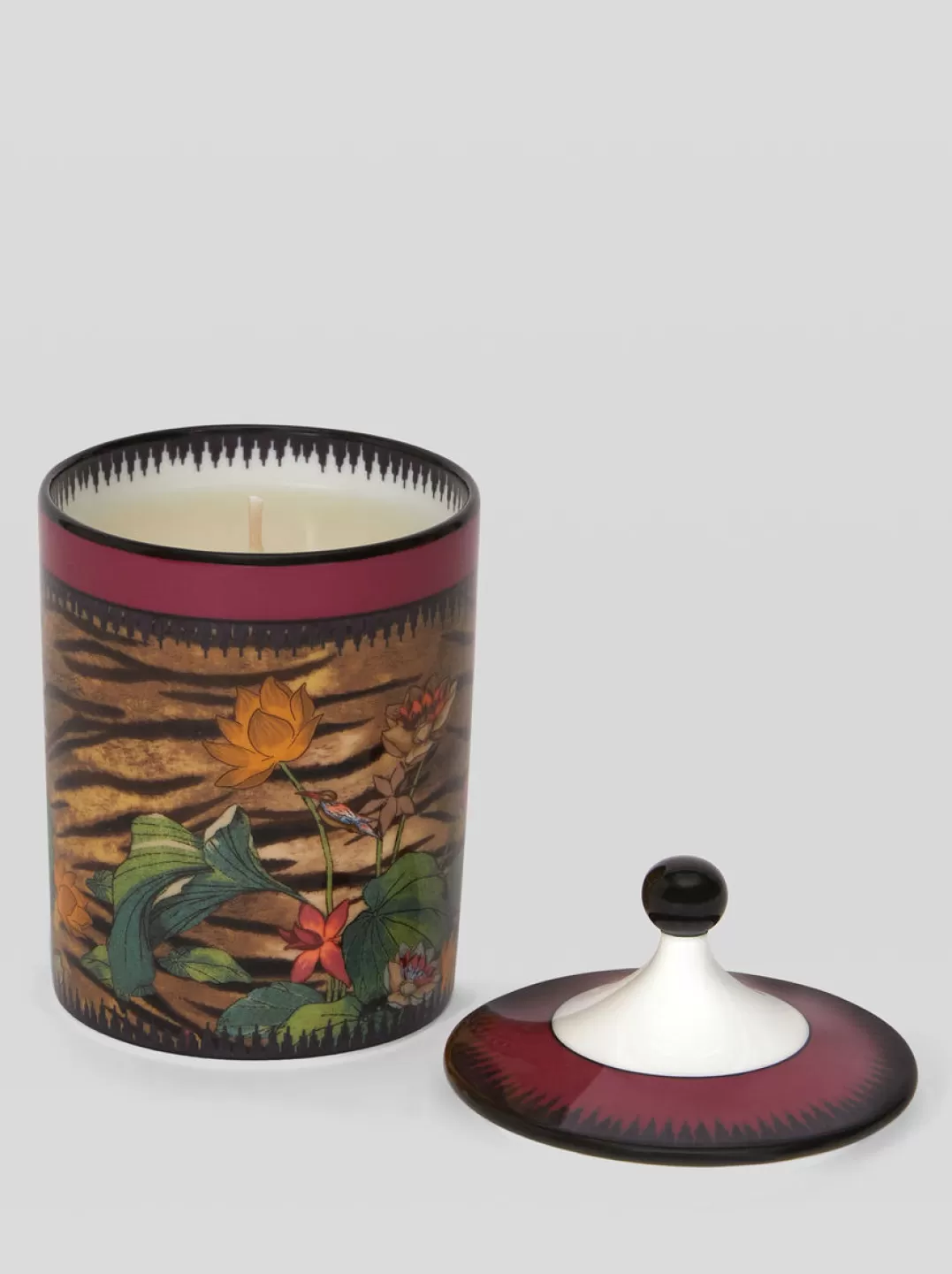 Best Sale PORCELAIN TIGER AND WATER-LILY CANDLE | Ginori 1735 Capsule