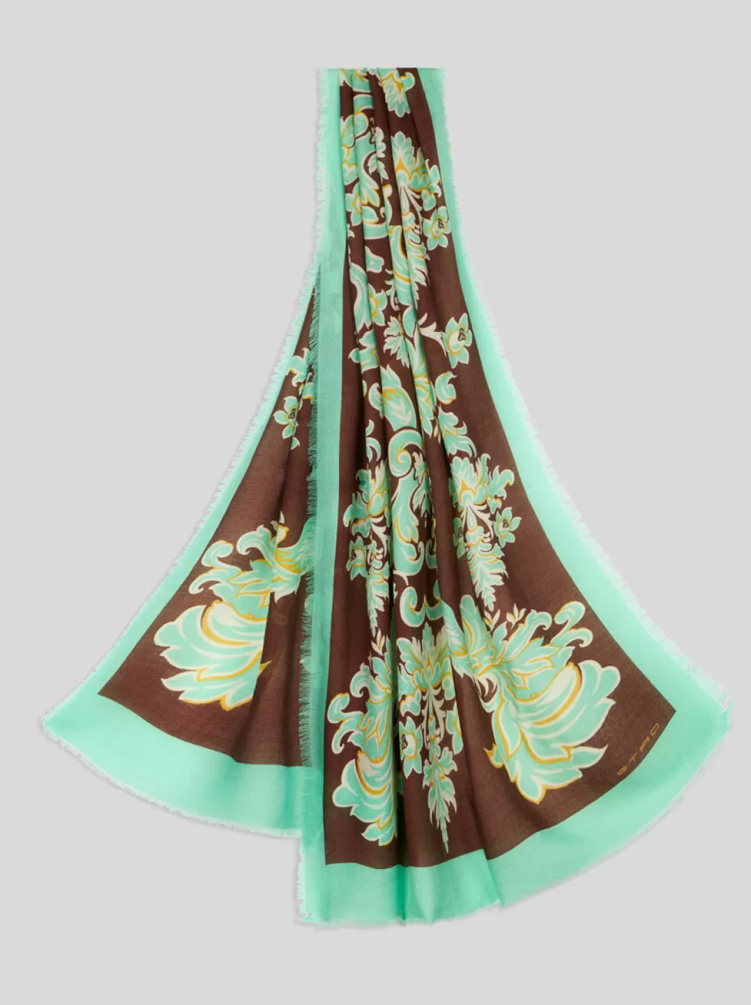 Store PRINTED CASHMERE AND SILK SCARF | Women Scarves and Silk