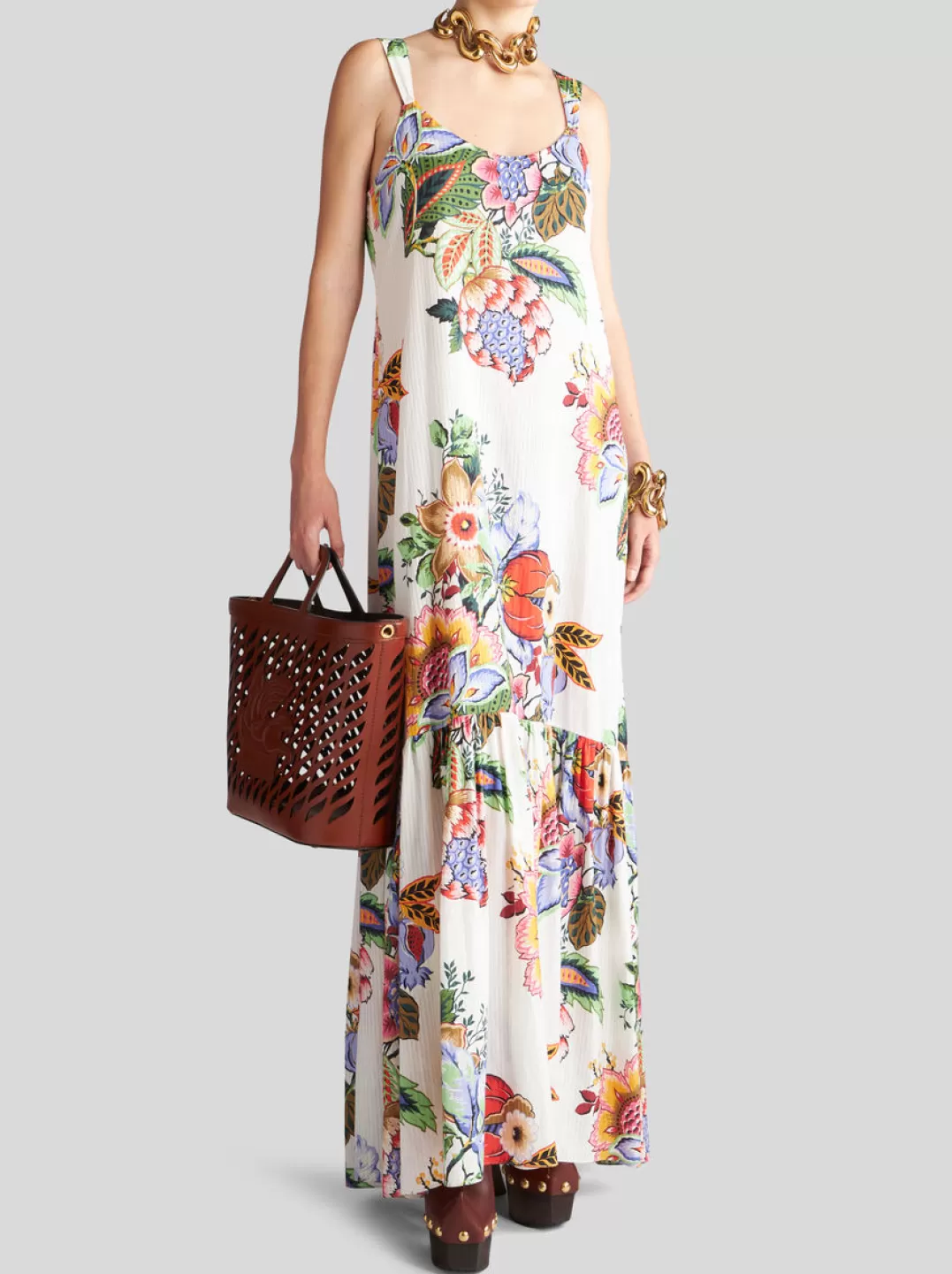 Sale PRINTED COTTON AND SILK DRESS | Women Dresses