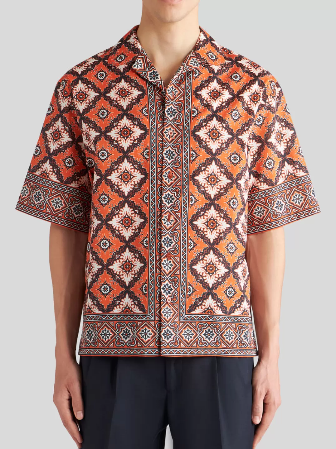 Shop PRINTED COTTON BOWLING SHIRT | Shirts