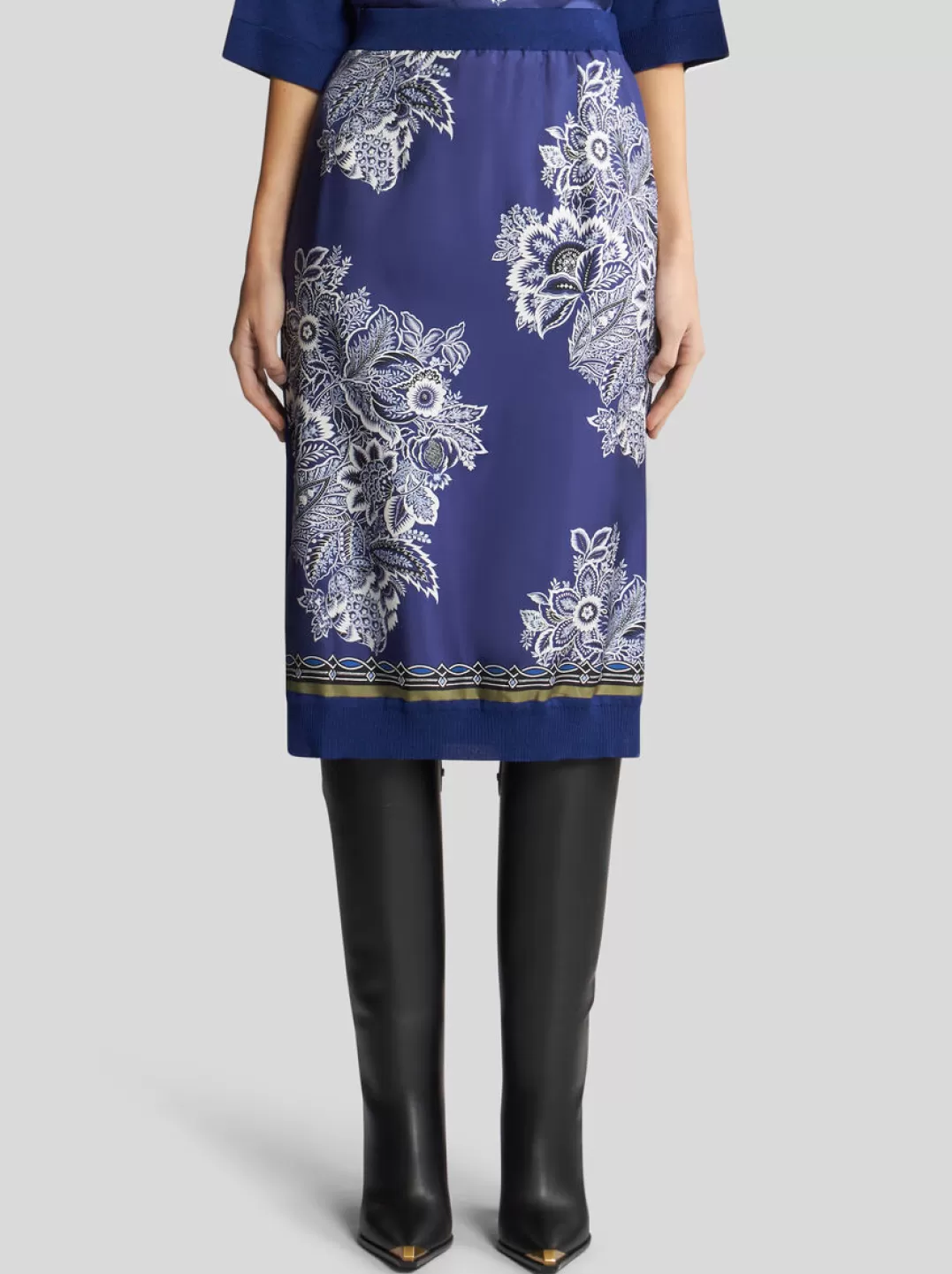 Outlet PRINTED KNIT MIDI SKIRT | Women Skirts | Knitwear