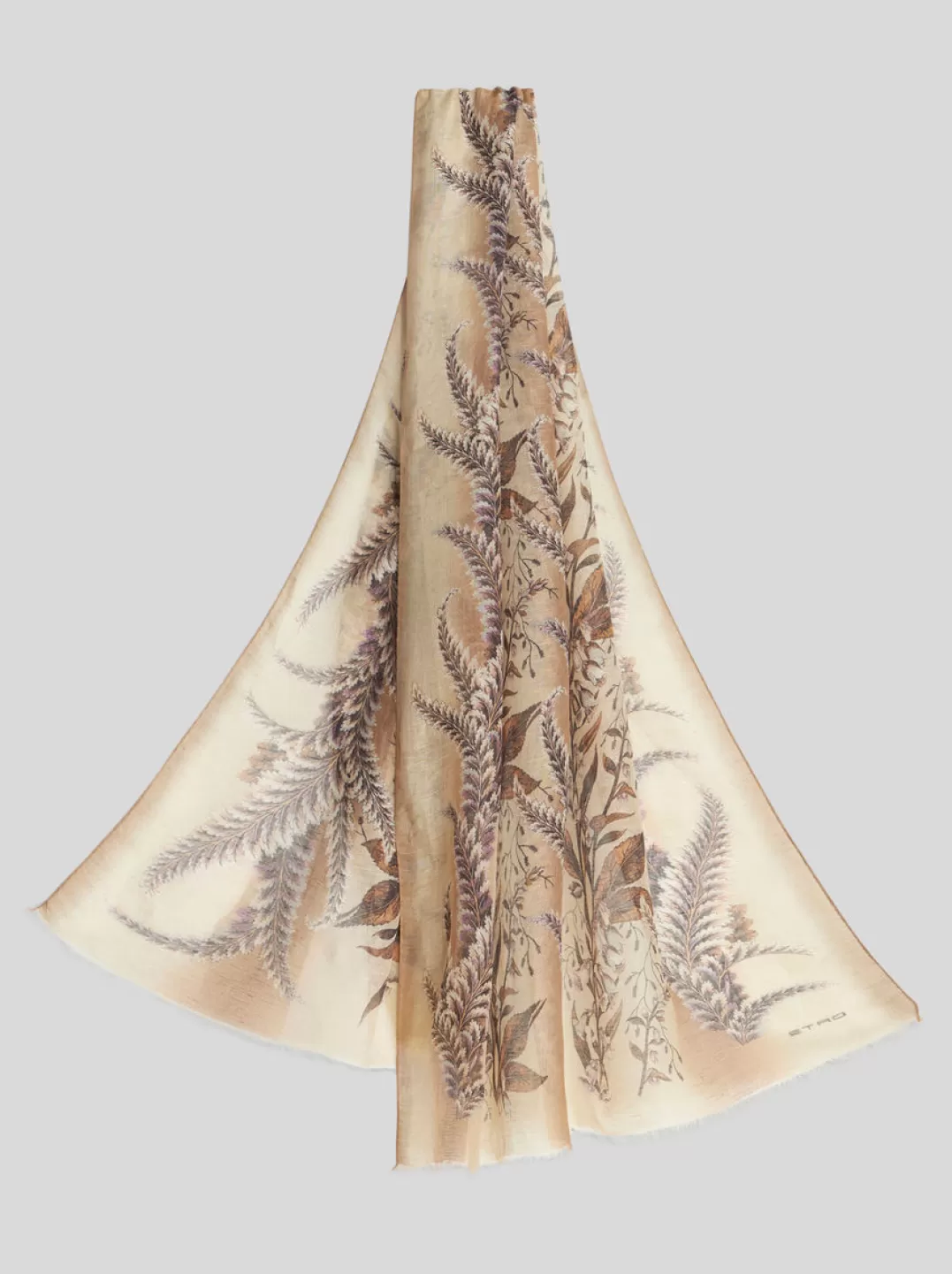 Best PRINTED LINEN- AND SILK-BLEND SCARF | Scarves